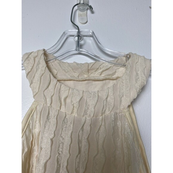 Shein Womens 2 Piece Set Mini Skirt Tank Top Beige Size S Sleeveless Outfit - Picture 9 of 13